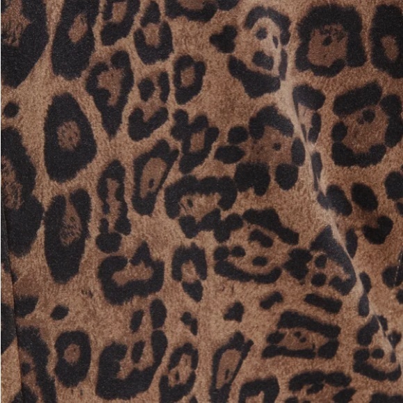 SOLD! Vigoss Leopard Print Faux Leather Suede Moto Jacket M - Picture 7 of 8